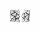 Konplott - Jumping Angles - silver, light antique silver, earring clip