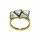 Konplott - Jumping Angles - brass, light antique brass, ring