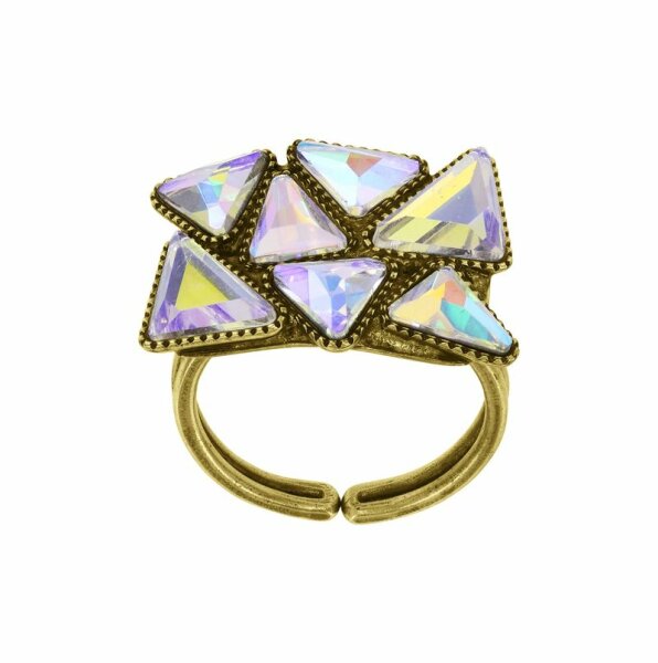 Konplott - Jumping Angles - brass, light antique brass, ring