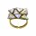 Konplott - Jumping Angles - brass, light antique brass, ring