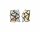 Konplott - Jumping Angles - brass, light antique brass, earring clip