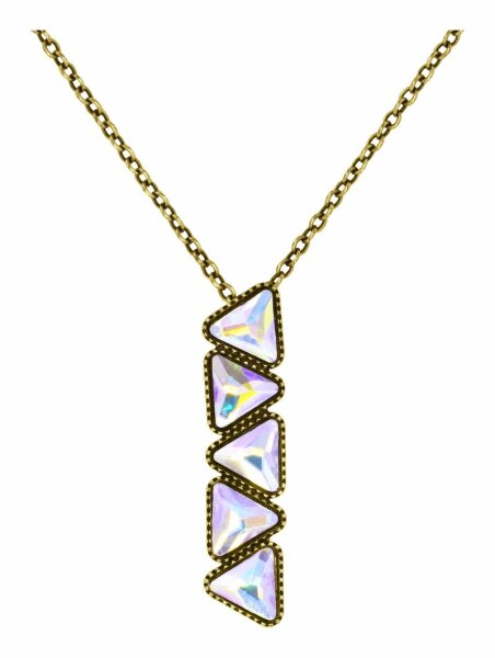 Konplott - Jumping Angles - brass, light antique brass, necklace pendant