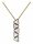 Konplott - Jumping Angles - brass, light antique brass, necklace pendant