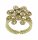 Konplott - Magic Fireball - beige, crystal golden shadow, shiny brass, ring Classic Size