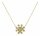 Konplott - Magic Fireball - beige, crystal golden shadow, shiny brass, necklace pendant, Classic Size