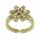 Konplott - Magic Fireball - beige, crystal golden shadow, shiny brass, ring Mini Size