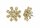 Konplott - Magic Fireball - beige, crystal golden shadow, shiny brass, earring stud, Mini Size