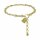 Konplott - Magic Fireball - beige, crystal golden shadow, shiny brass, bracelet Mini Size