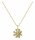 Konplott - Magic Fireball - beige, crystal golden shadow, shiny brass, necklace pendant, Mini Size