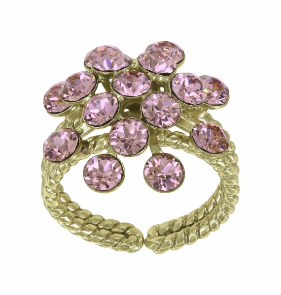 Konplott - Magic Fireball - pink, vintage rose, shiny brass, ring Classic Size