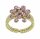 Konplott - Magic Fireball - pink, vintage rose, shiny brass, ring Mini Size