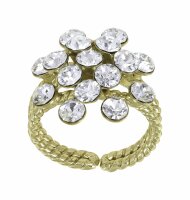 Konplott - Magic Fireball - white, crystal, shiny brass,...