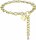 Konplott - Magic Fireball - white, crystal, shiny brass, bracelet Classic Size