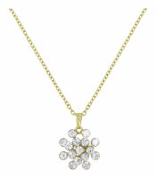 Konplott - Magic Fireball - white, crystal, shiny brass,...