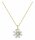 Konplott - Magic Fireball - white, crystal, shiny brass, necklace pendant, Mini Size