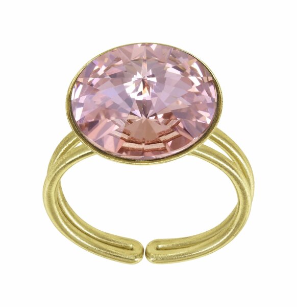 Konplott - Rivoli - Rosa, Alt Rosa, glänzendes Messing, Ring