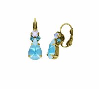 Konplott - Sabrina Vintage - Blau, Antikmessing, Ohrringe...