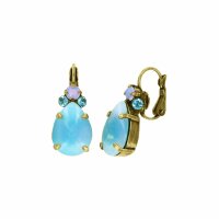 Konplott - Sabrina Vintage - Blau, Antikmessing, Ohrringe...
