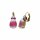 Konplott - Sabrina Vintage - coralline/red, antique brass, earring eurowire