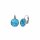 Konplott - Studio 54 - Blau, size XS, Antiksilber, Ohrringe mit Brisur