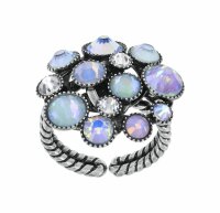 Konplott - Shopping Drops - Weiß, Antiksilber, Ring