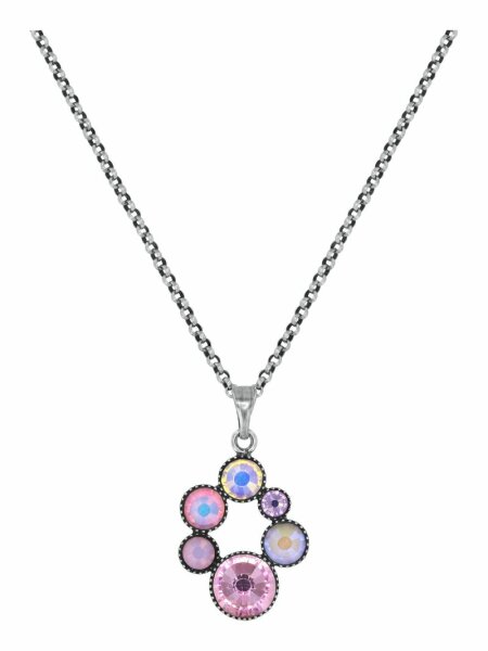 Konplott - Shopping Drops - light pink, antique silver, necklace pendant