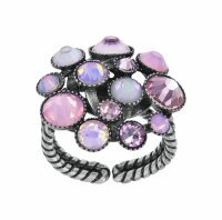 Konplott - Shopping Drops - helles Rosa, Antiksilber, Ring