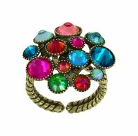 Konplott - Shopping Drops - Multifarben, Antikmessing, Ring