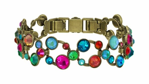 Konplott - Shopping Drops - Multifarben, Antikmessing, Armband