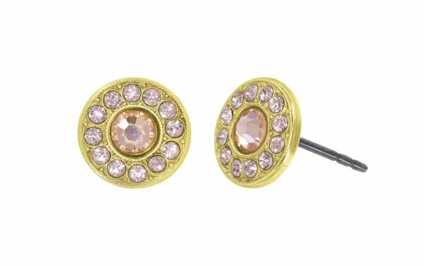 Konplott - Spell on You - beige, shiny brass, earring stud