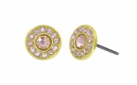 Konplott - Spell on You - beige, shiny brass, earring stud