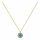 Konplott - Spell on You - blue/green, shiny brass, necklace pendant