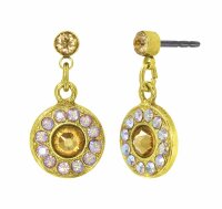 Konplott - Spell on You - brown, shiny brass, earring...