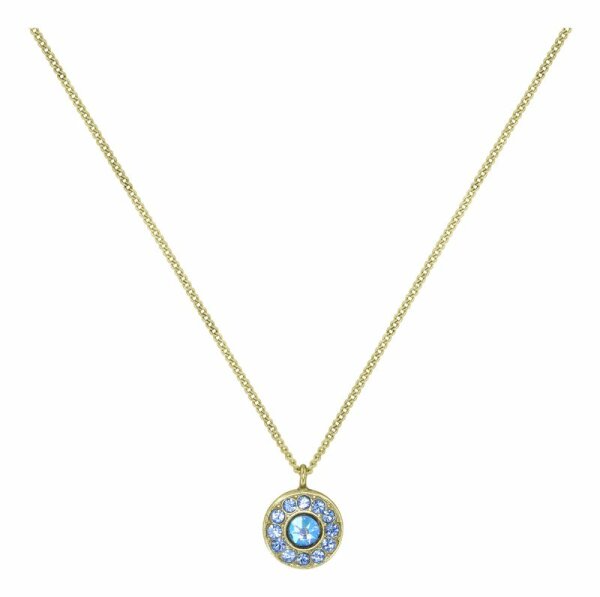Konplott - Spell on You - light blue, shiny brass, necklace pendant