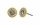 Konplott - Spell on You - grey, shiny brass, earring stud
