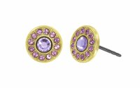 Konplott - Spell on You - lila, shiny brass, earring stud