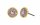 Konplott - Spell on You - lila, shiny brass, earring stud