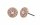 Konplott - Spell on You - pink, shiny brass, earring stud