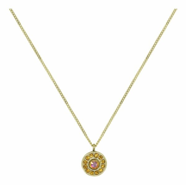 Konplott - Spell on You - orange, shiny brass, necklace pendant