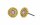 Konplott - Spell on You - orange, shiny brass, earring stud