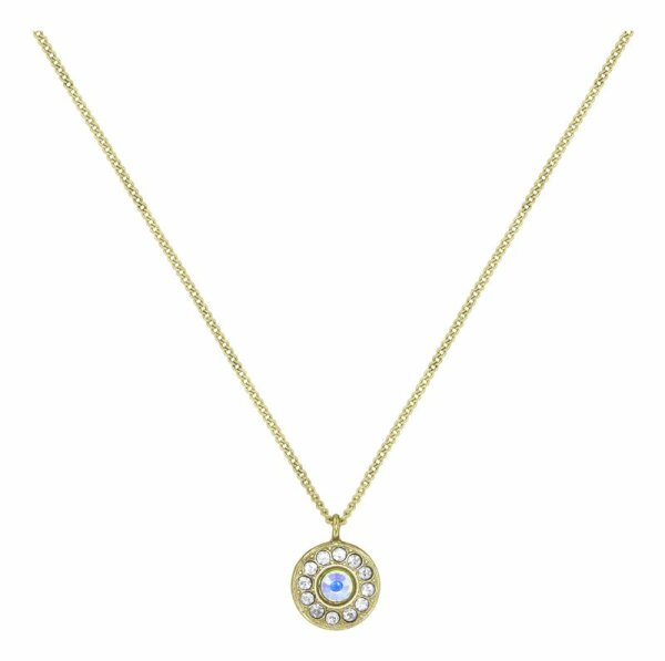 Konplott - Spell on You - white, shiny brass, necklace pendant