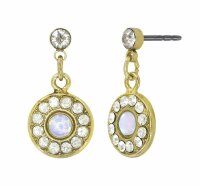 Konplott - Spell on You - white, shiny brass, earring...