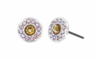Konplott - Spell on You - brown, shiny silver, earring stud