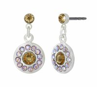 Konplott - Spell on You - brown, shiny silver, earring...