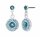Konplott - Spell on You - blue/green, shiny silver, earring stud dangling