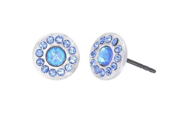 Konplott - Spell on You - light blue, shiny silver, earring stud