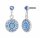 Konplott - Spell on You - light blue, shiny silver, earring stud dangling