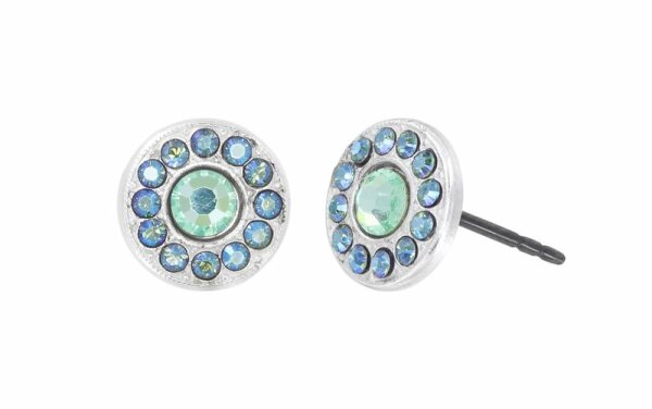 Konplott - Spell on You - green, shiny silver, earring stud