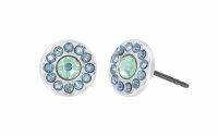 Konplott - Spell on You - green, shiny silver, earring stud