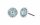 Konplott - Spell on You - green, shiny silver, earring stud